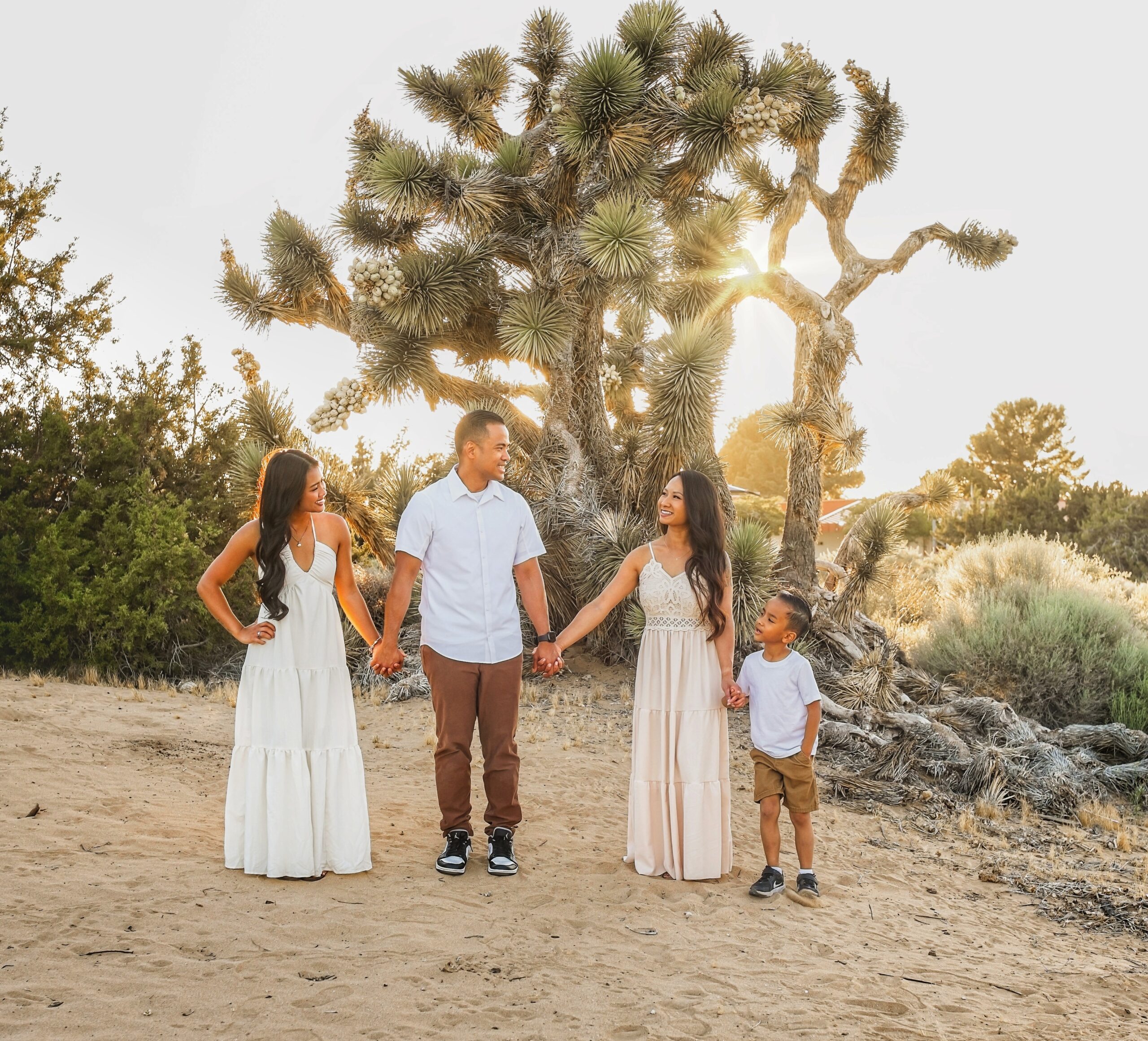 Family Photos at Prime Desert Woodland Preserve in Lancaster, California